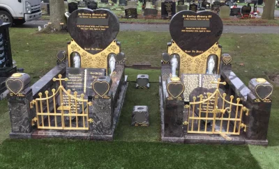 Husband and Wife Headstone Inscriptions