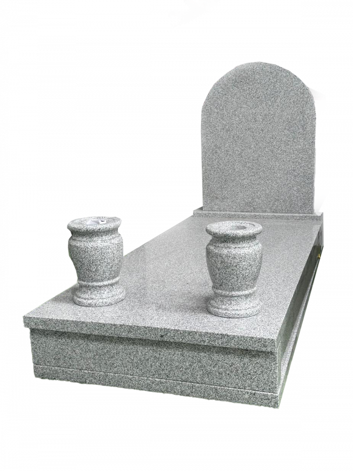 Kerbset memorial headstone